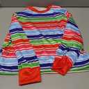 5 Sizes for 2-11Y Unisex Rainbow Striped Long Sleeve Shirt Soft Material Crewneck Shirt for Chucky Costume (XS)
