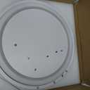 O'NEELDY Modern 3 Ring LED Chandelier Lamp Fixture White 25.59''Dimmable Acrylic Flush Mount Ceiling Lights with Remote Control Ideal for Small Room, Kitchen, Bedroom