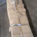 Tangkula Mid-Century Modern TV Stand for TVs up to 70" - Wooden Console Table with Storage Shelves, Cabinet and Drawer, Living Room Entertainment Center (Walnut & White)