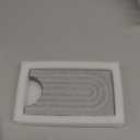 Diatomite Kitchen Faucet Mat - 14Inch Water Absorbing Stone Tray for Sink, Stone Fast-Drying Faucet Mat for Kitchen Counter Sink Accessories (Grey, 14'' x 3.9'') 