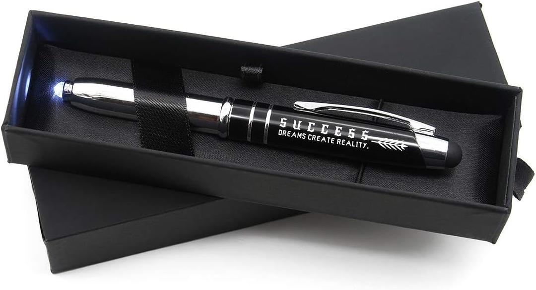 Inkstone Success Business Stylus Pen with Light - 3-in-1 Multi-function Luxury Pen to Write, Light, and Touch. - Corporate Business Gift for Professionals, Students, Company Employees, Clients