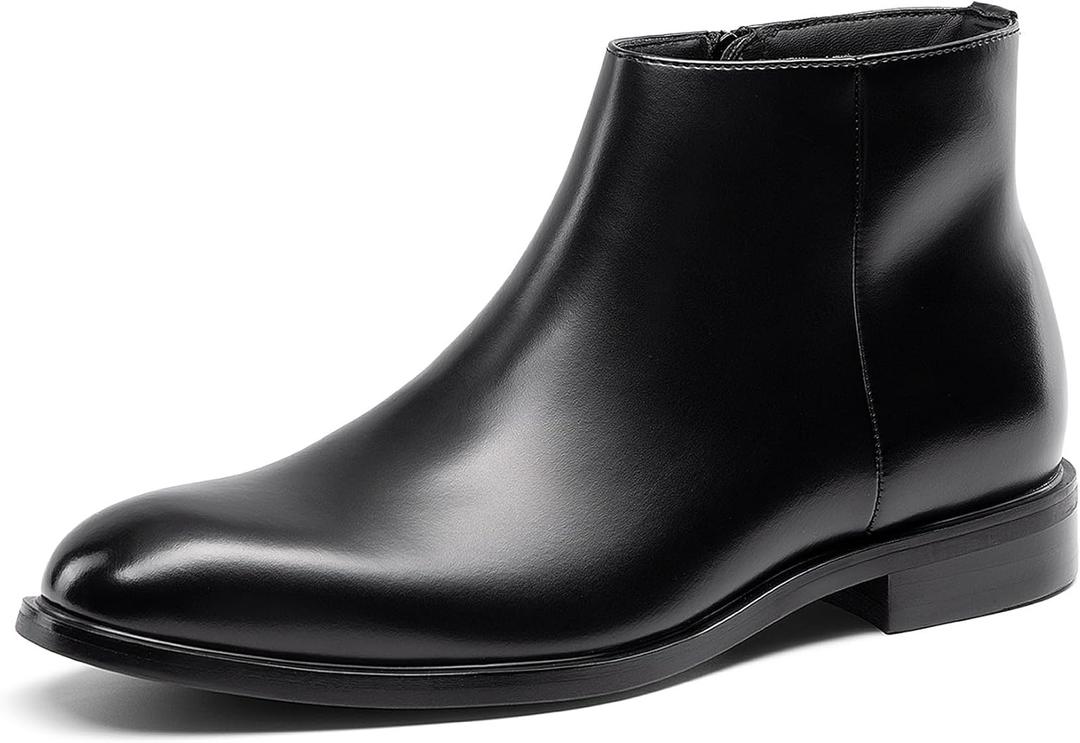 Bruno Marc Men's Chelsea Boots Zip Ankle Dress Boot (12, Black)