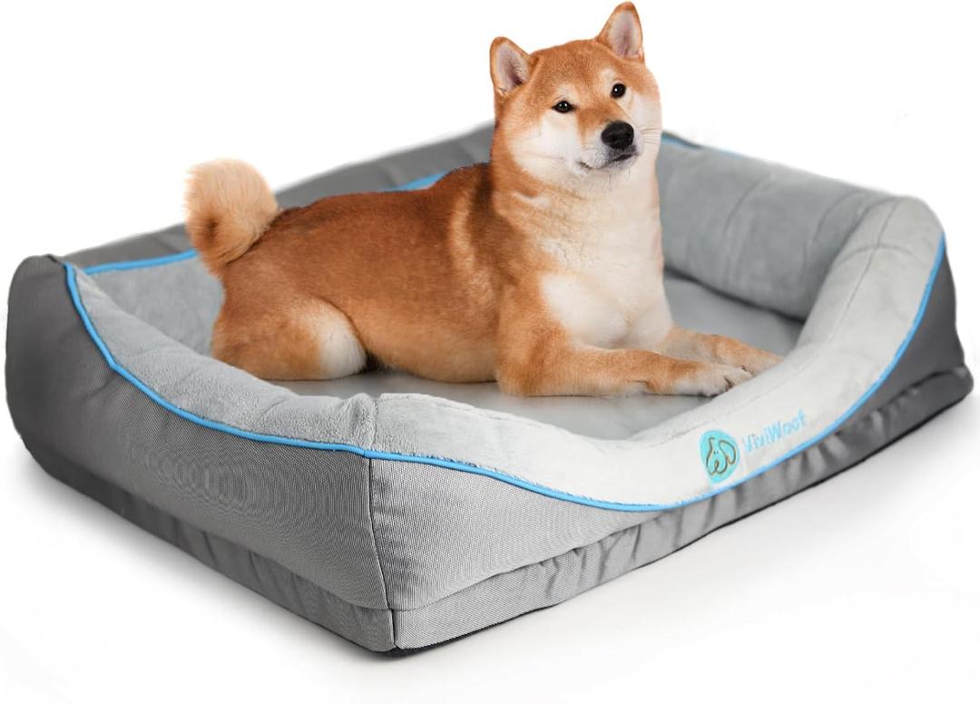 Orthopedic Dog Bed for Medium Dogs,Waterproof Medium Size Dog Sofa,Supportive Foam Pet Couch with Removable Cover,Non-Slip Bottom and Waterproof Lining,Machine Washable