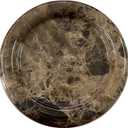 Natural Marble Round Vanity Tray Jewelry Makeup Dish Decorative Tray for Coffee Table,Bathroom,Bedroom (Coffee Net)