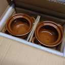 LE TAUCI French Onion Soup Bowls with Handles, 16 Oz Ceramic French Onion Soup Crocks Oven Safe Serving Bowls for Soup, Chili, Beef Stew, Cereal, Pot Pies, Set of 4