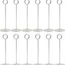 Tosnail 12 Pack 8" Tall Table Number Holders, Place Card Holder, Picture and Photo Display Stands, Reserved Table Sign Holders for Centerpieces, Food Signs, Memo Notes, Wedding Party Table Setting