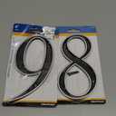 Hillman 6 in. Reflective Black Plastic Nail-On Number 9,8