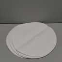 SHACOS Round Braided Placemats Set of 6 Round Table Mats for Dining Table 15 inch Washable Cotton Polyester Place Mat (White, 6)