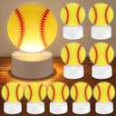 VIHOSE 10 Pcs Softball Senior Night Gifts Softball Gifts Bulk LED Night Lamp for Girls Acrylic Light LED Lamp for Sports Team Club Lovers Goodie Favors