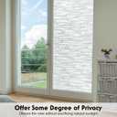 Volcanics Window Privacy Film with Installation Tools, Frosted Glass Window Film, Removable Window Clings for Home Office, Static Cling Opaque Stickers, UV Blocking 17.5 x 78.7 Inches
