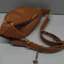 The Sidekick Camera Bag  Compact, Vegan Leather, Hands-Free Crossbody with Protective Suede Interior, Brown