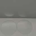 Round Soft Rubber Wall Protector Self Adhesive Door Handle Bumper Pack of 2 (Large Round Style, Clear) Diameter 9cm, Thickness 0.2 mm