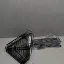 HuggieGems 5 Tier Floor Standing Corner Shower Caddy Organizer Shelf with Hooks, Bathroom Shelves Stand Rack, Black