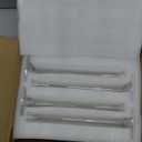 Glasseam Glass Bud Vase for Centerpieces, Small Flower Vases Set of 4Pcs Clear Single Rose Cylinder Centerpieces - 7.87" Tall Skinny Modern Wedding Table Decorations for Party Living Room