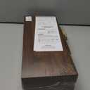 BAYKA Floating Shelves for Wall, Wall Mounted Rustic Wood Shelves for Bathroom, Bedroom, Living Room, Kitchen, Small Hanging Shelf for Books/Storage/Room Decor (Walnut-Like, Set of 3, 15.7in)