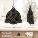 Celtic Knot Christmas Ornament 2025 - Irish Gifts for Women Men, Celtic Gifts for Family Friends Neighbors, Wooden Ornaments for Christmas Tree Decorations, Holiday Hanging Celtic Knot Decor