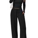 Trendy Queen Womens Two 2 Piece Matching Lounge Sets 2025 Early Fall Fashion Must Haves Y2K Workout Gym Clothes Comfy Airport Travel Vacation Luxury Outfits Sweatsuit Winter Clothing,M