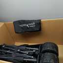 Foldable Beach Wagon Cart- Interchangeable All Terrain Wheels- 12" Beach Wheels Optional- Patent Pending- Gardening, Fishing, Shopping-Built-in Insulated Cooler Pouch, More Storage Pockets, Cupholders