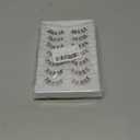 2 x Hand-Knotted Natural Strip Lashes Clusters Wispy Short False Eyelashes Lightweight Soft Crossed 3D Cat Eye Look Faux Human Hair Lash 7 Pairs Pack