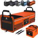 95L Car Trunk Organizer & Storage With 26L Ice Pack, Waterproof Foldable | Trunk Organizers for SUVs & Cars, Car Storage Organizer, Great Gift for Drivers (Orange-M004) (X-Large)