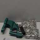 QWORK - Hand Press Heavy Duty Eyelet Grommet Machine Punch Tool Kit with 3 Dies and 1500 Pcs Silver Grommets