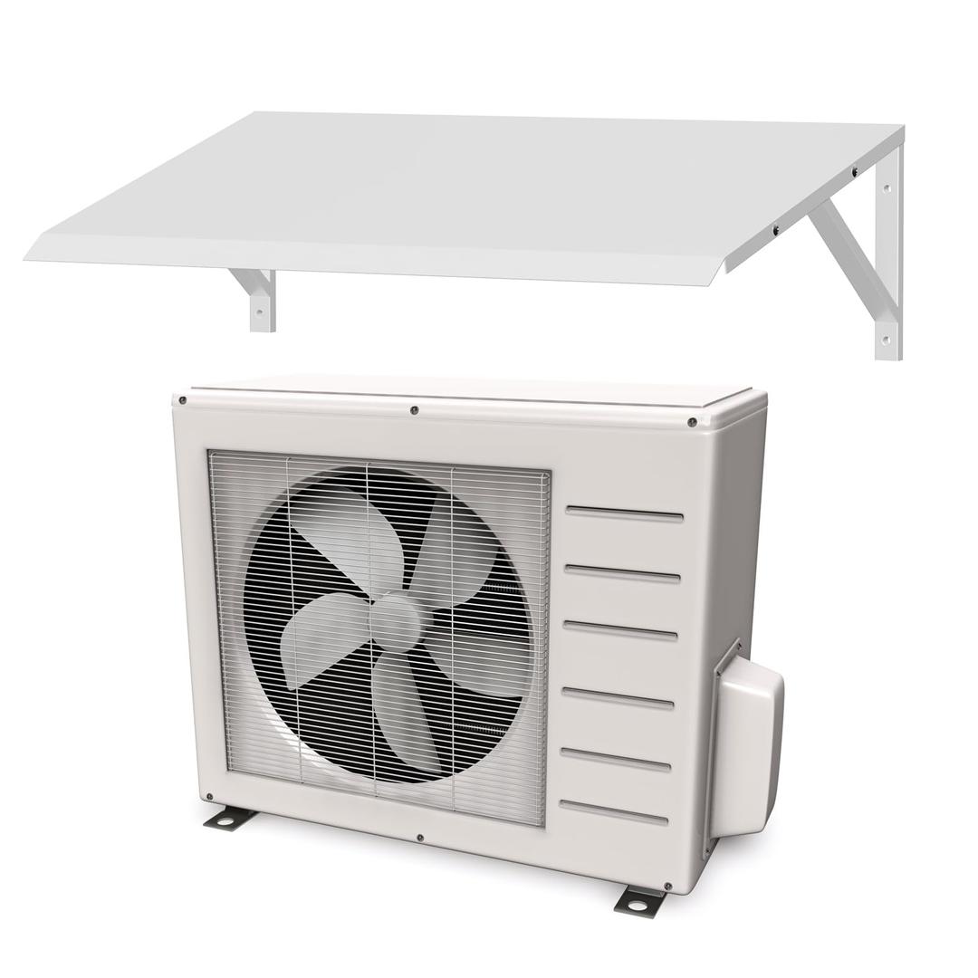 Air Conditioner Cover for Outside - 41In x 25In AC Unit Awning Composed of Robust Metal Frame for AC Condenser/Compressor All-Weather Protection, Mini Split Covers for Outside Add Dependable Shelter