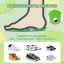 Insoles for Airtag Hidden Holder, Tracker Devise Case for Kids, Comfortable Cushioned Inserts,Green Positioning Pattern Design,Anti-Slip Fit XL:275-300MM (Men 9.5-12.5/Women 11-14)