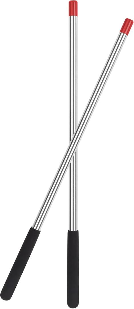 One Pair Upgrade Garage Torsion Spring Winding Rods, Winding Bars with Non-Slip Handle for Adjusting or Replacing Garage Door Tension Springs - Size 17.3"