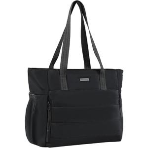 NISHEL Travel Puffy Tote Bag For Women, Ultra-Lightweight Large Tote Purse For Office Day And a Short Weekend Getaway