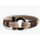 Mens Rope Bracelet - Stainless Steel Black Shackle, Extremely Durable and Scratch Resistant Waterproof Paracord, Handmade, Nautical Wristband for Men, 6-8.5"