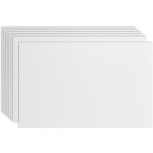 Juvale Corrugated Plastic Board Yard Signs - 24 x 36 in, White, 8-Pack, 4mm - Blank Yard Signs with Stakes for Outdoor Use - Poster Boards & Corrugated Plastic Sheets for DIY Projects