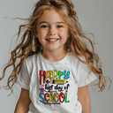 hrcfbk Kids Toddler Little Boys Girls Last Day of School T-Shirt End of School Year Summer Holiday Shirt (White)