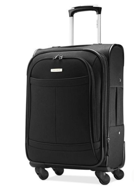 Samsonite  - Large Hardside Luggage - Scratch Resistant Polypropylene Shell, RightHeight Adjustable Handle, Integrated AirTag Holder, TSA Lock, WetPak Compartment - Triple Black