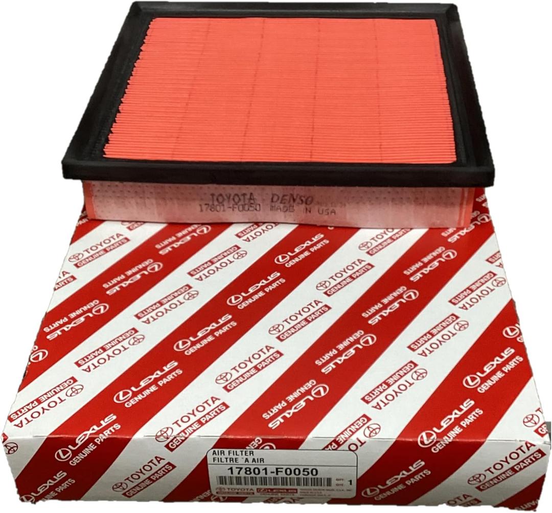 Genuine Toyota Engine Air Filter, 17801-F0050, OEM Replacement Part