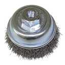 Eco Walker 4 Inch Wire Cup Brush Set for Angle Grinder Ideal for Paint Stripping and Heavy Duty Conditioning, 5/8-11 Threaded Arbor (2)