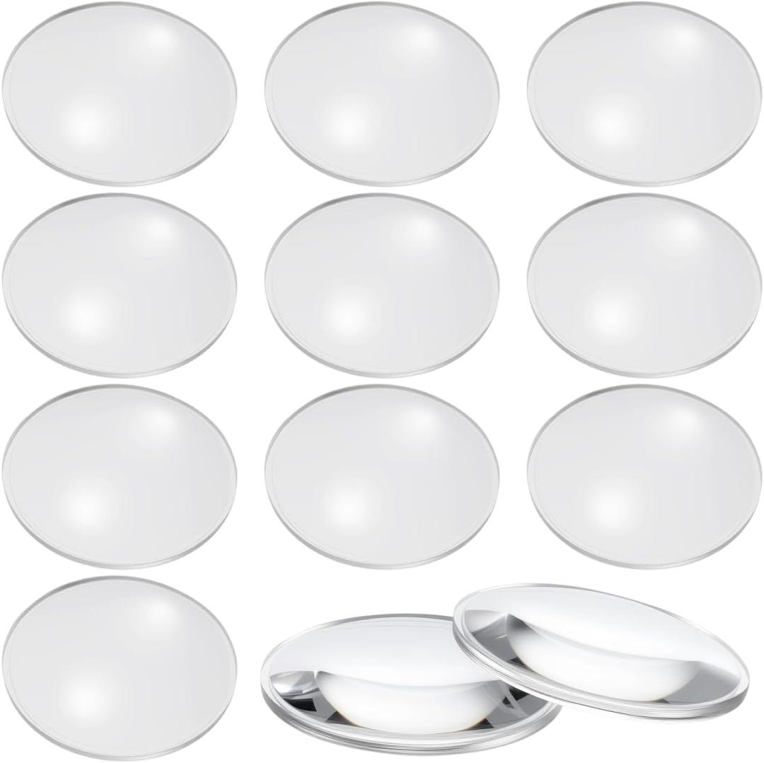 ULTECHNOVO 1.65 Inch Double Convex Magnifying Lens Portable Magnifier Set for Seniors Reading Jewelry Maps and Computer Repair