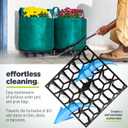 Plant Riser – Modular Pot Spacer for Grow Bags, Planters & Containers – UV-Resistant Drainage Tray for Airflow, Root Health & Cleaner Surfaces (Standard Black, 5 Pack)