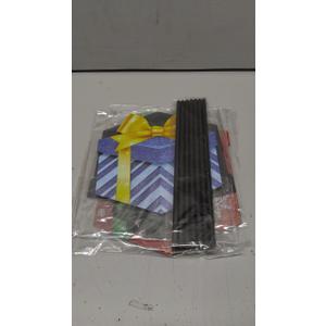 Drydiet 3 Pack Metal Christmas Yard Signs Decor Xmas Yard Stakes Outdoor with Stakes for Holiday Outdoor Garden Lawn Pathway Decoration(Gift Boxes)