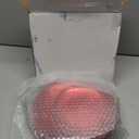 Rubtlamp 60 Pcs Red Plasitc Plates, Heavy Duty, Disposable,Clear Red Disposable Plates, Hammered Plastic plates Include 30 Dessert Platos, 30 Dinner Platos for Party