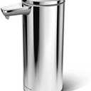 Simplehuman 9 oz. Touch-Free Rechargeable Sensor Liquid Soap Pump Dispenser, Polished Stainless Steel