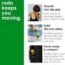 Rodo 2-in-1 Soft Peanut & Lacrosse Ball Roller | Deep Tissue Massage Tool for Fascia, Plantar Fasciitis, Hips & Back | Mobility & Recovery Roller | Compact, Travel-Friendly, Pilates, Therapy Ready