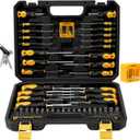 86-Piece Magnetic Screwdriver Set, CR-V Steel, Includes Slotted/Phillips/Torx Mini Precision Screwdrivers,Nut Drivers, Driver Bits and Magnetizer with Sturdy Toolbox
