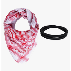 Arab Shemagh Tactical Desert Keffiyeh Head Scarf Arabic Turban Neck Headwear Wrap Arab Muslim Costume for Men Women
