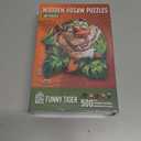 ESC WELT Wooden Puzzle Tiger 500 Pieces - Captivating Mind Entertainment for Teens and Adults - Fun and Environmentally Friendly Toy - Challenging Jigsaw Game - Wooden Puzzle