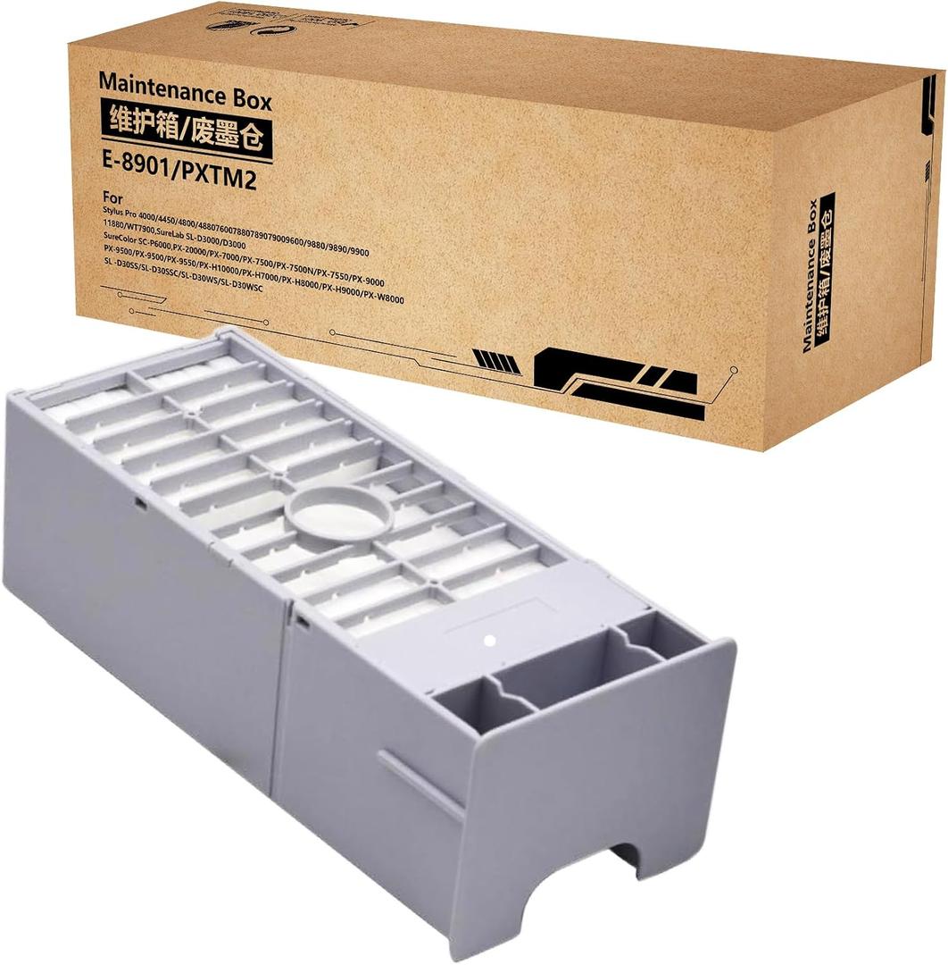 PRO7880 Ink Maintenance Tank Compatible with EPN Stylus Pro 4000 4800 7800 7880 7900 9800 9880 9900 11880 Printer,C12C890191 Waste Ink Tank