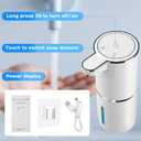 2 Pack Automatic Soap Dispensers,12.8oz/380ml USB Touchless Automatic Foaming Soap Dispenser,Rechargeabled Wall Mounted Smart Soap Dispenser for Bathroom Kitchen Dish Soap