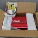 2500 Watt Pure Sine Wave Power Inverter 12V DC to 110V 120V Converter for Home, RV and Off-Grid Solar Systems with Type-C Port, 2 AC Outlets, Dual USB Ports, Remote Control with LCD Screen