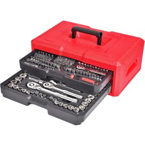 CRAFTSMAN Mechanics Tool Set, 256-Piece Hand Tool and Socket Set with 72-tooth Low Profile Ratchet and 2-Drawer Tool Box (CMMT45256)
