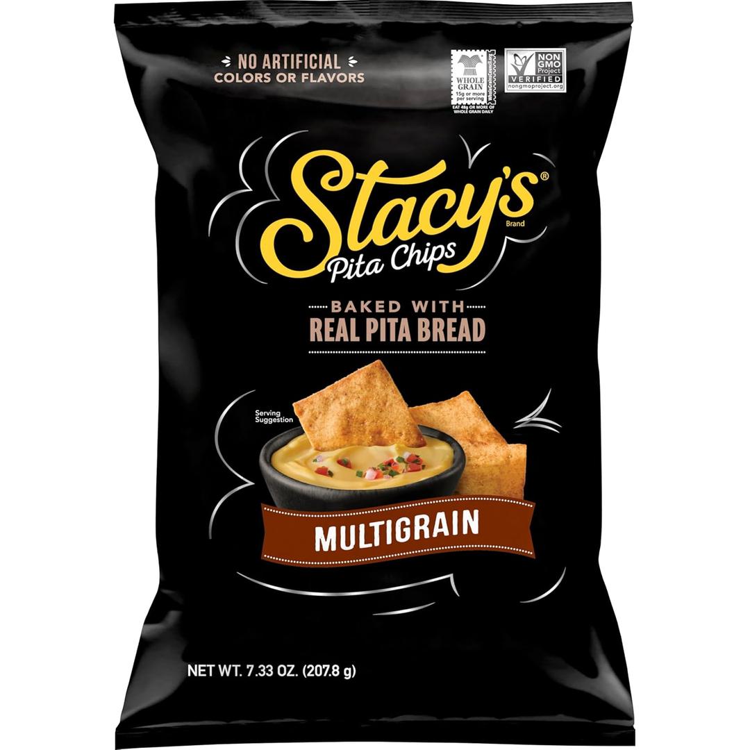 Stacys Pita Chips, Multigrain, No Artificial Colors or Flavors, 7.33 oz Bag (EXP 08/25/26)