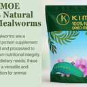 kimoe Non-GMO Bulk Dried Mealworms 10LB Bag for Chickens, Ducks & Wild Birds  100% Natural High-Protein Feed to Boost Egg Production, Feather Health & Immunity